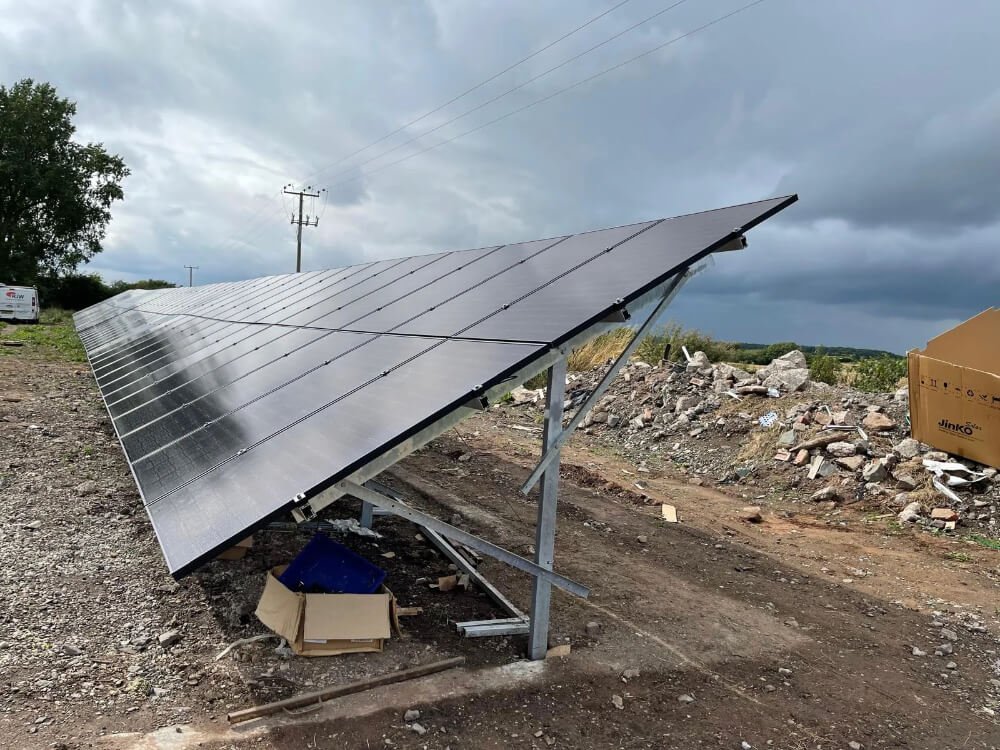 Ground mounted solar panels